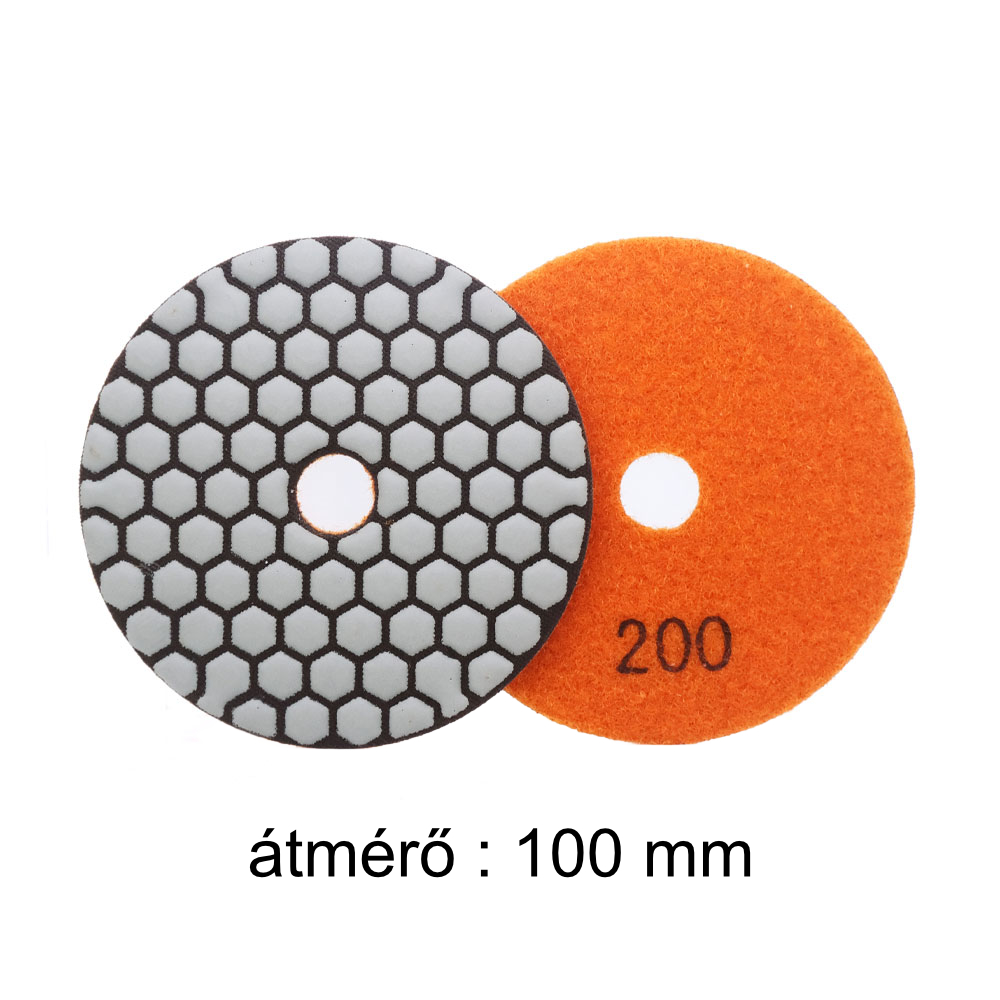 Gyémánt csiszolótárcsa D100 mm, # 200 SKT